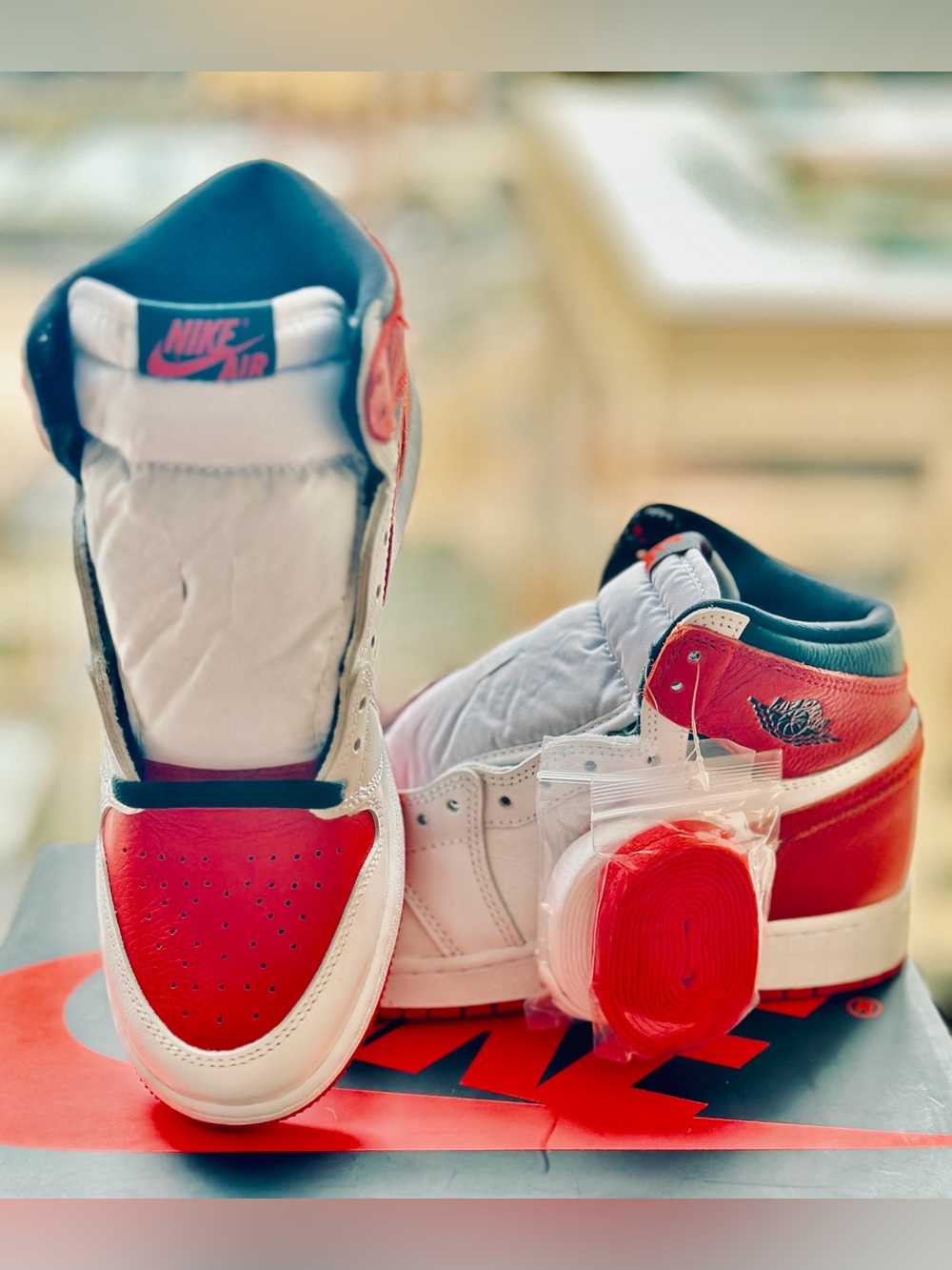 NWT -  Air Jordan 1 Retro High Heritage" OG GS
Size: US 7Y (Style# 575441-161)